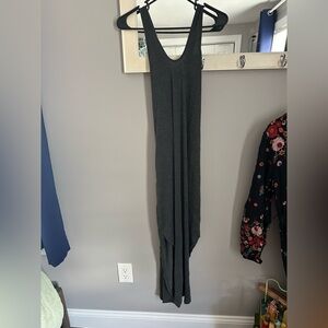 Gray Sleeveless Maxi Dress